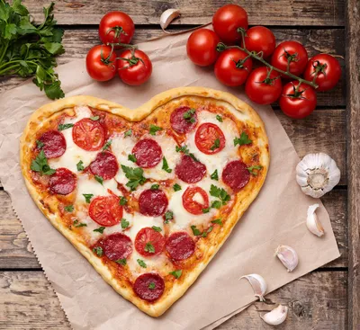 Delicious Pizza Heart