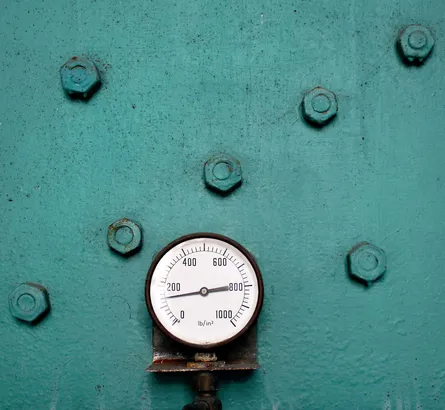 Pressure Gauge on Wall