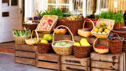 Crate full of fruit for sale