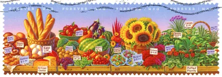 Garden cross stitch pattern