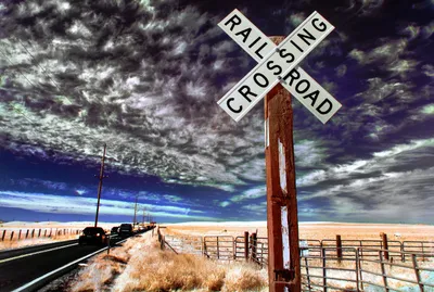 Rural Railroad Crossing