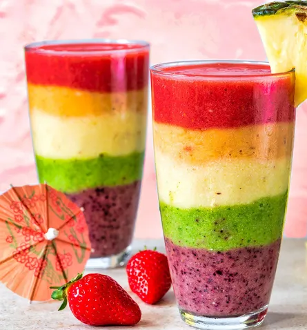 Colorful Smoothie Drinks