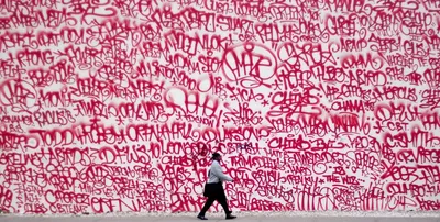 Graffiti Wall of Words