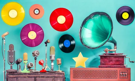 Vintage Vinyl Display