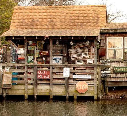 Shop on pier