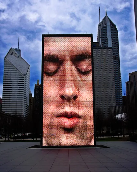 Building with face, skyscraper