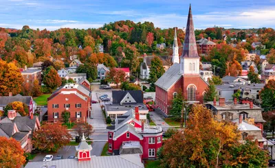 Autumnal Church Scene