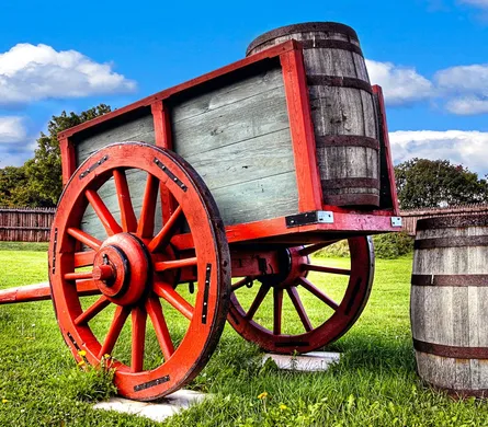 Old red wagon