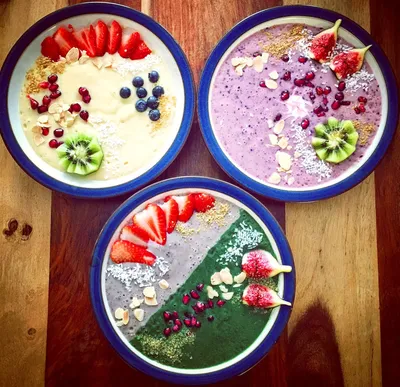 Colorful Yogurt Bowl Display