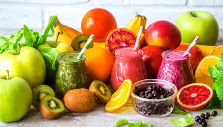 Fresh fruits and juices