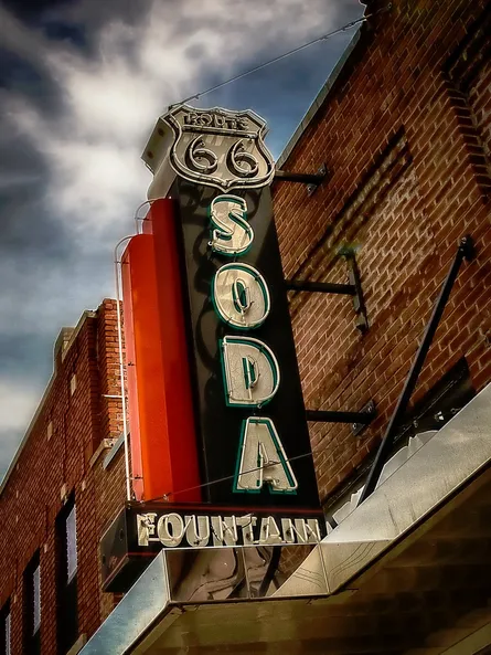 Route 66 soda fountain