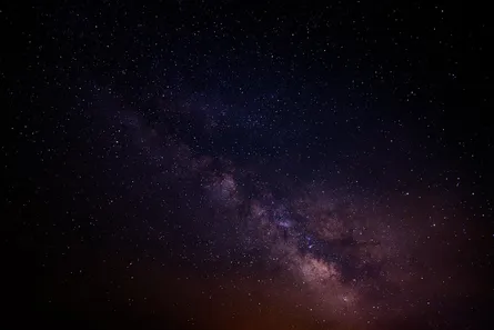 Dark starry night sky