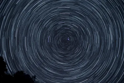 Starry night sky
