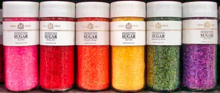 Rainbow glitter jars