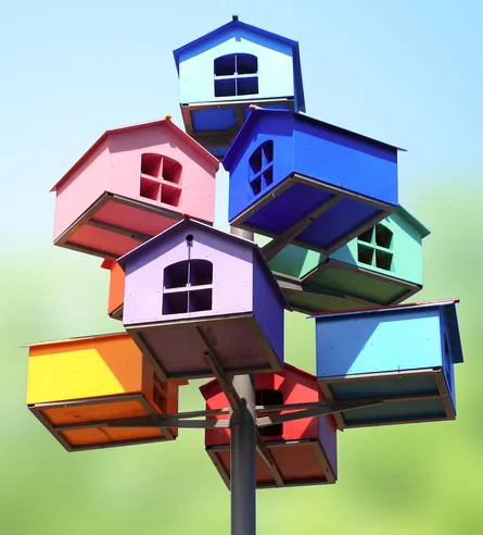 Stacked birdhouses 158 120