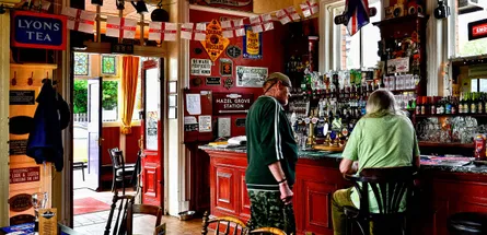 Panoramic bar view