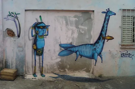 Graffiti on wall