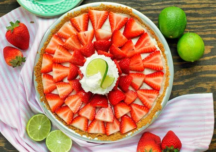 Strawberry Lime Cheesecake