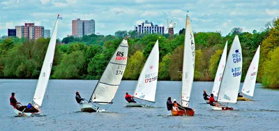 Sailboats on Lake
