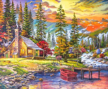 A picturesque rural scene