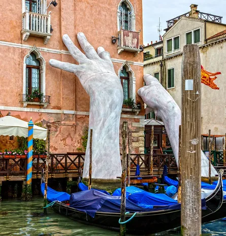 Hand Sculpture in Venice