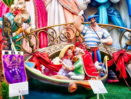 Colorful parade float