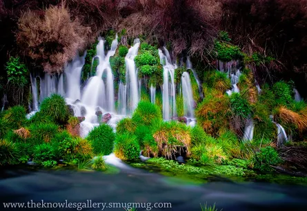 "Serene Waterfall Scenery"