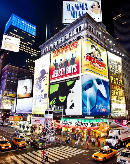Broadway night scene