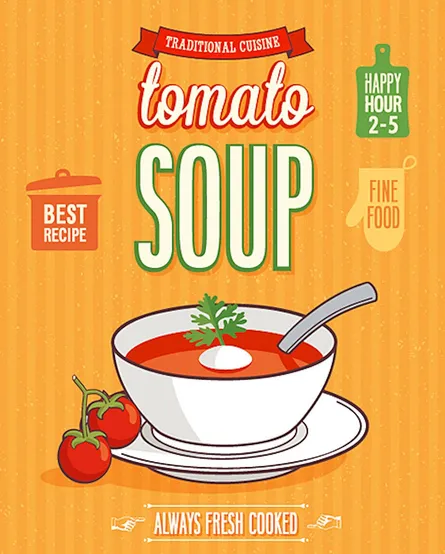 Tomato soup poster