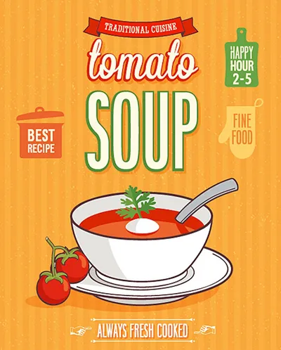 Tomato soup poster