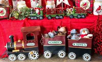 Train with toys