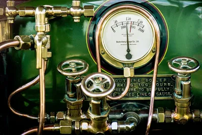 Vintage Gauge Monitoring Pressure