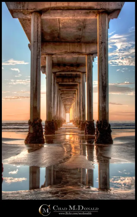 Pier at sunset