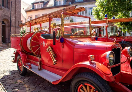 Red Fire Truck on Display
