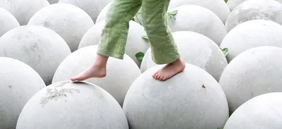 "Hand Amidst Circles"