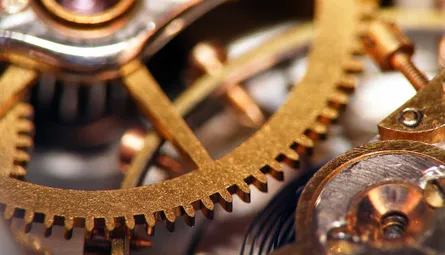 Closeup of gears
