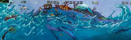 Whale mural 84 79