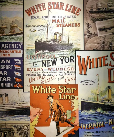 Posters on wall