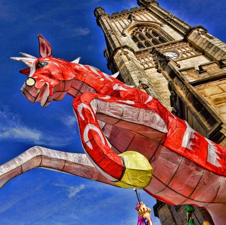Red Horse Sculpture