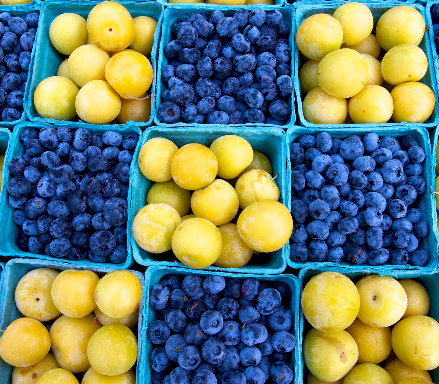 Fruits in baskets