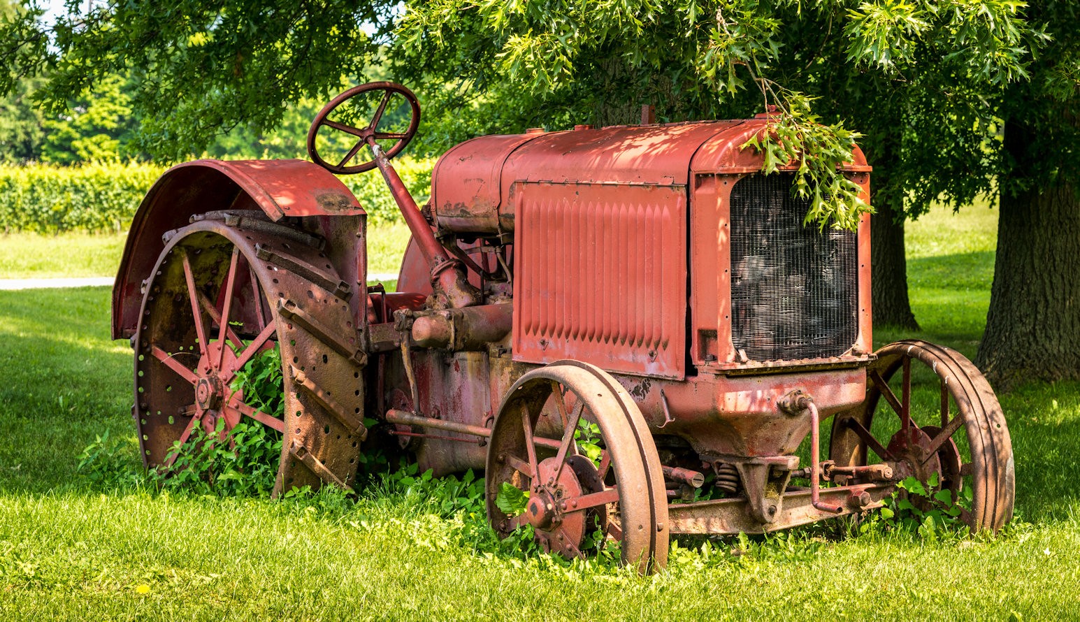 Old Red Tractor