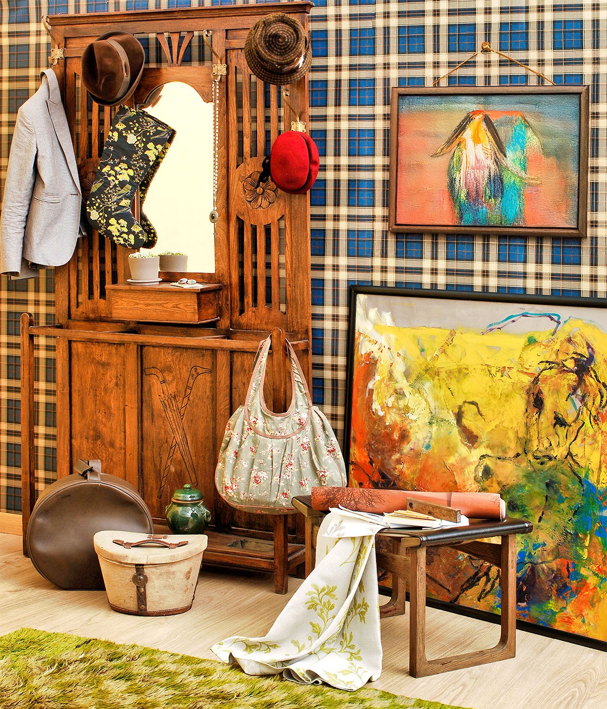 Cozy Closet Vignette