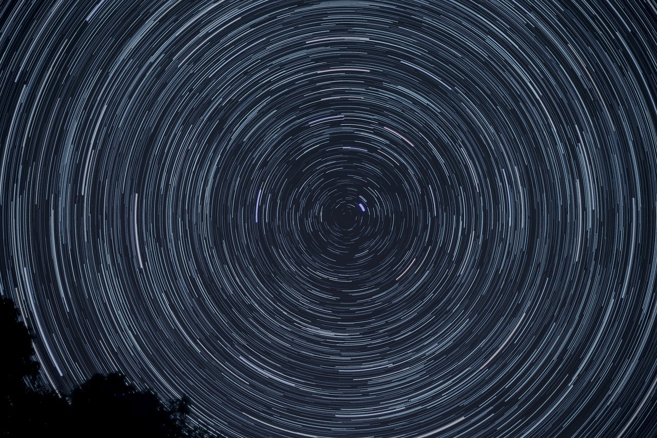 Starry night sky