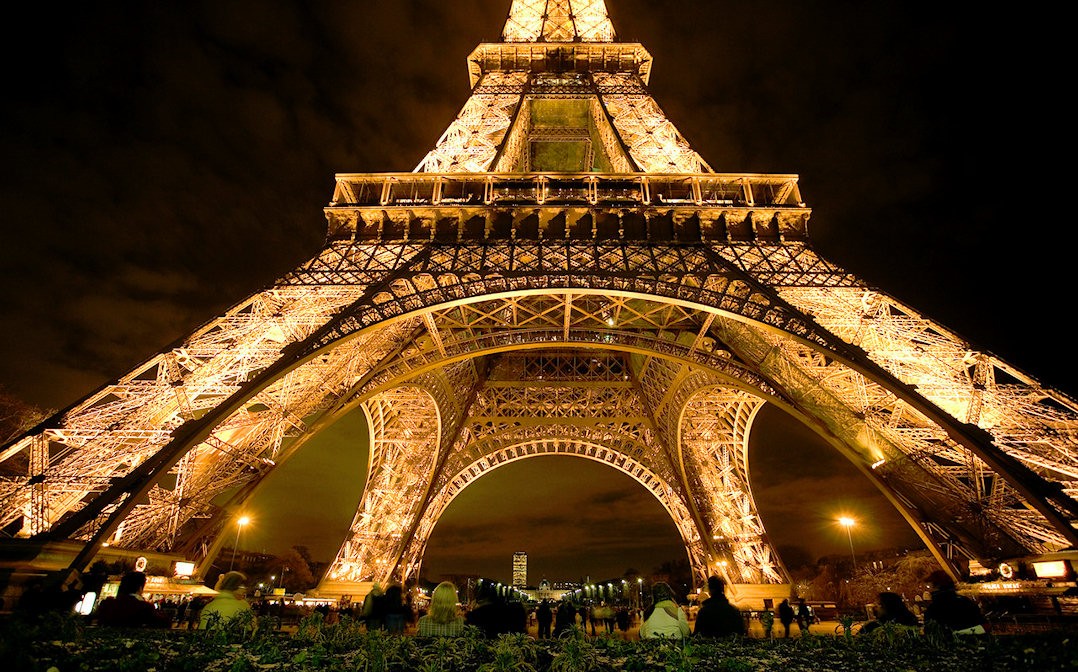 Eiffel Tower Nighttime View